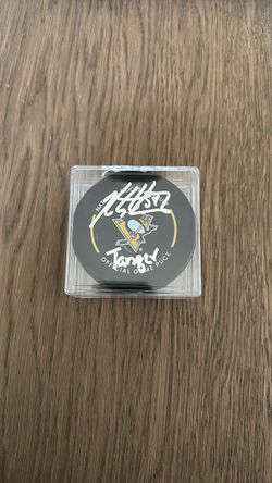 Kris Letang Pittsburgh Penguins Signed “Tanger” Official Game Puck