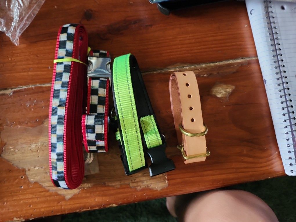 Dog Collars & Dog Leash Bundle