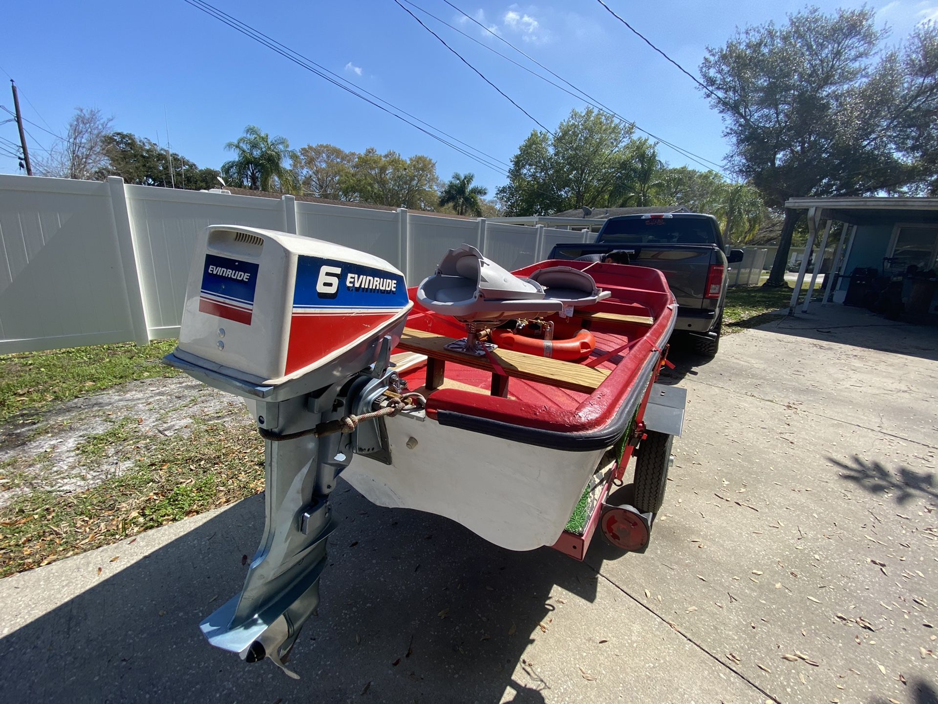 Evinrude 6hp tiller motor