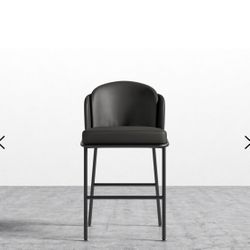 New (4) Rove Concepts Angelo Counter Stool Trento Jet Black $636 Retail Delivery Avail