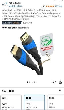 HDMI cables-8k