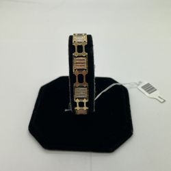 FASHION BRACELET 14K3T YELLOW, WHITE & ROSE GOLD 