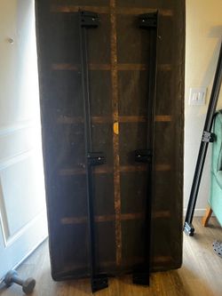 2 Box springs and king size bed frame