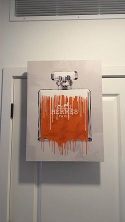 Hermès Paris Perfume Bottle Canvas Wall Art