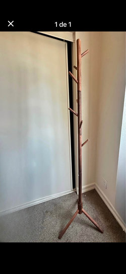 Wooden tree coat rack