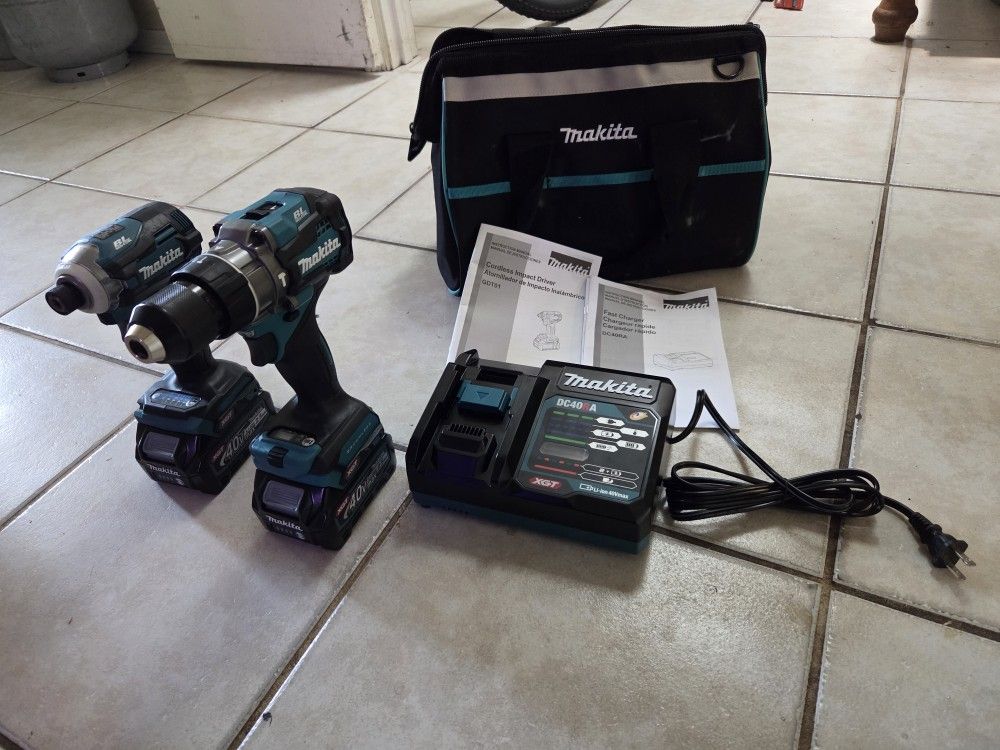 Makita 40 Volt Hammer Drill N Impact