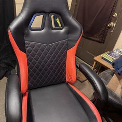 Gaming Chair Red And Black X Rocker 