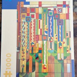 1000 piece frank lloyd wright saguaro glass design puzzle