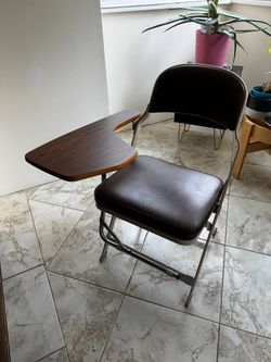 Vintage Clarin Corp. Folding Metal Desk Chair