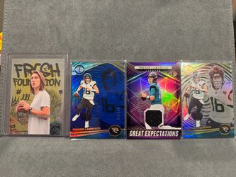 Trevor Lawrence 4 Card Lot /149 Illusions Patch Great Expectations Jaguars