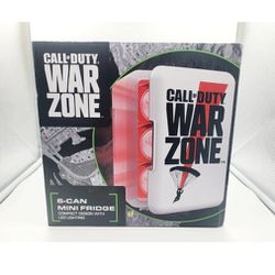 Call Of Duty War Zone Logo 6 Can Mini Fridge COD Game Room Decor LED Lights NEW