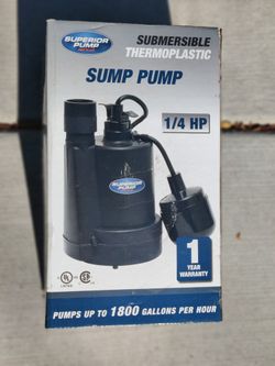 Sump Pump Superior Pump New