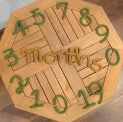 Monthly Milestones Markers Knitted