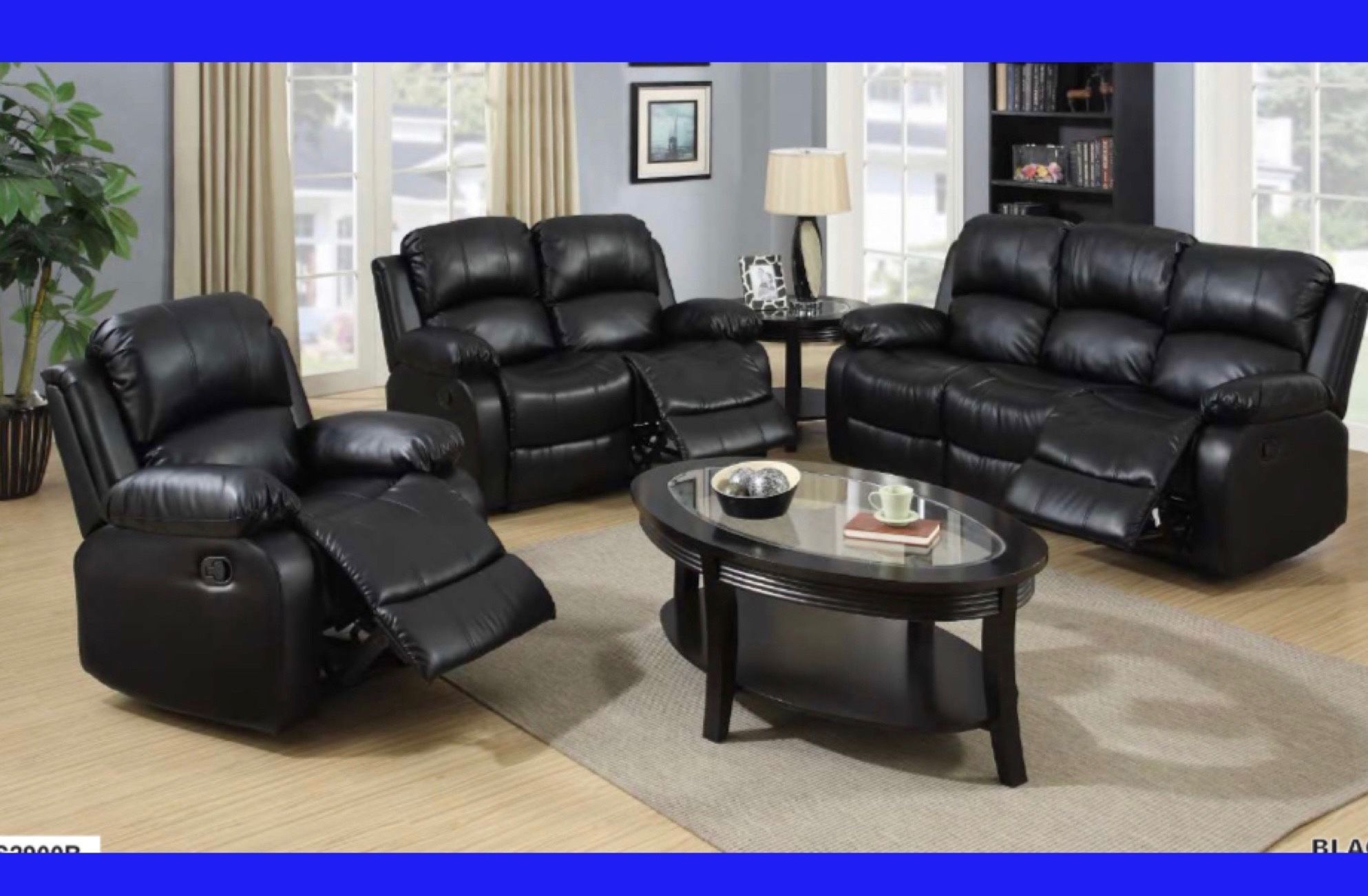 💥FREE DELIVERY💥Brand New 3PC Reclining Sofa Loveseat Chair Set 