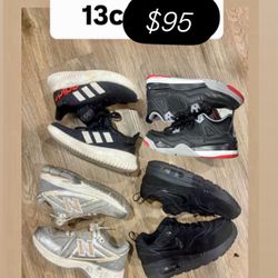 Adidas New Balance & Nike 13c All For $95