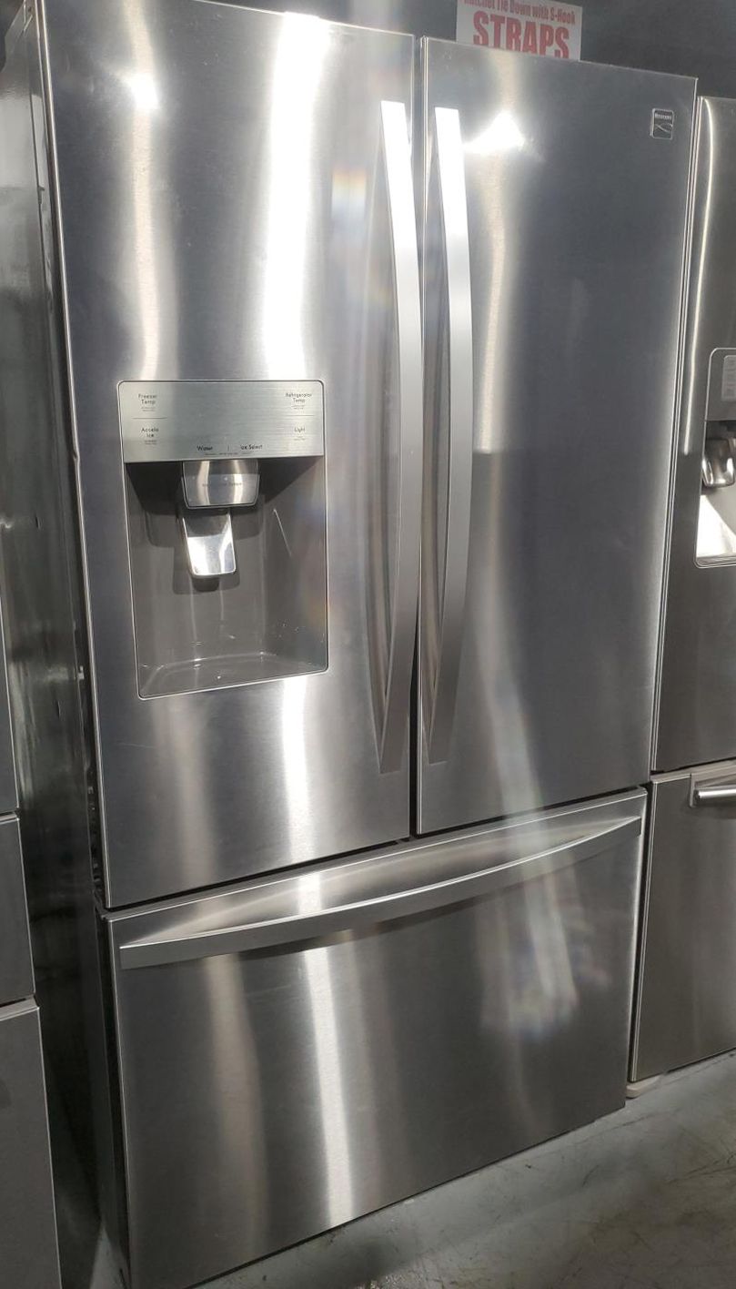 Kenmore 3-Door Stainless Steel Refrigerator Fridge