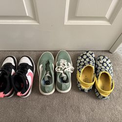 Girls Shoes . Nike . Crocs.  Womens Vans