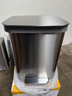 Glad Stainless Steel Trash Can and Bag Bundle