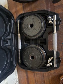 Adjustable Dumbbell Set with Case