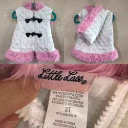 Toddler girl vests 3t