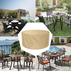 Round Garden Table/Furniture Covers 48”x28” inch Drop