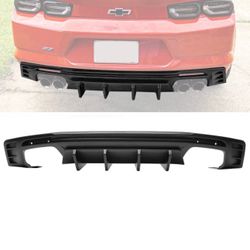 Fits 16-24 Chevy Camaro IKON Style 1PC Rear Bumper Lip Diffuser PP black material 
Unpainted 
Sin pintar