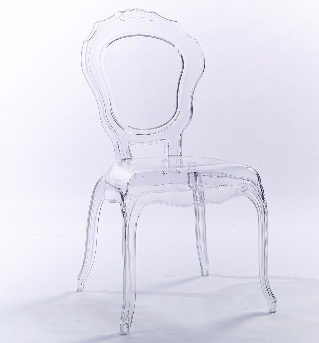 Set Of 2 Wedding Ghost Chairs Clear