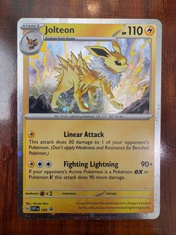 Pokemon Jolteon SVP 169 Black Star Promo Cosmo Holo NM ⚡️