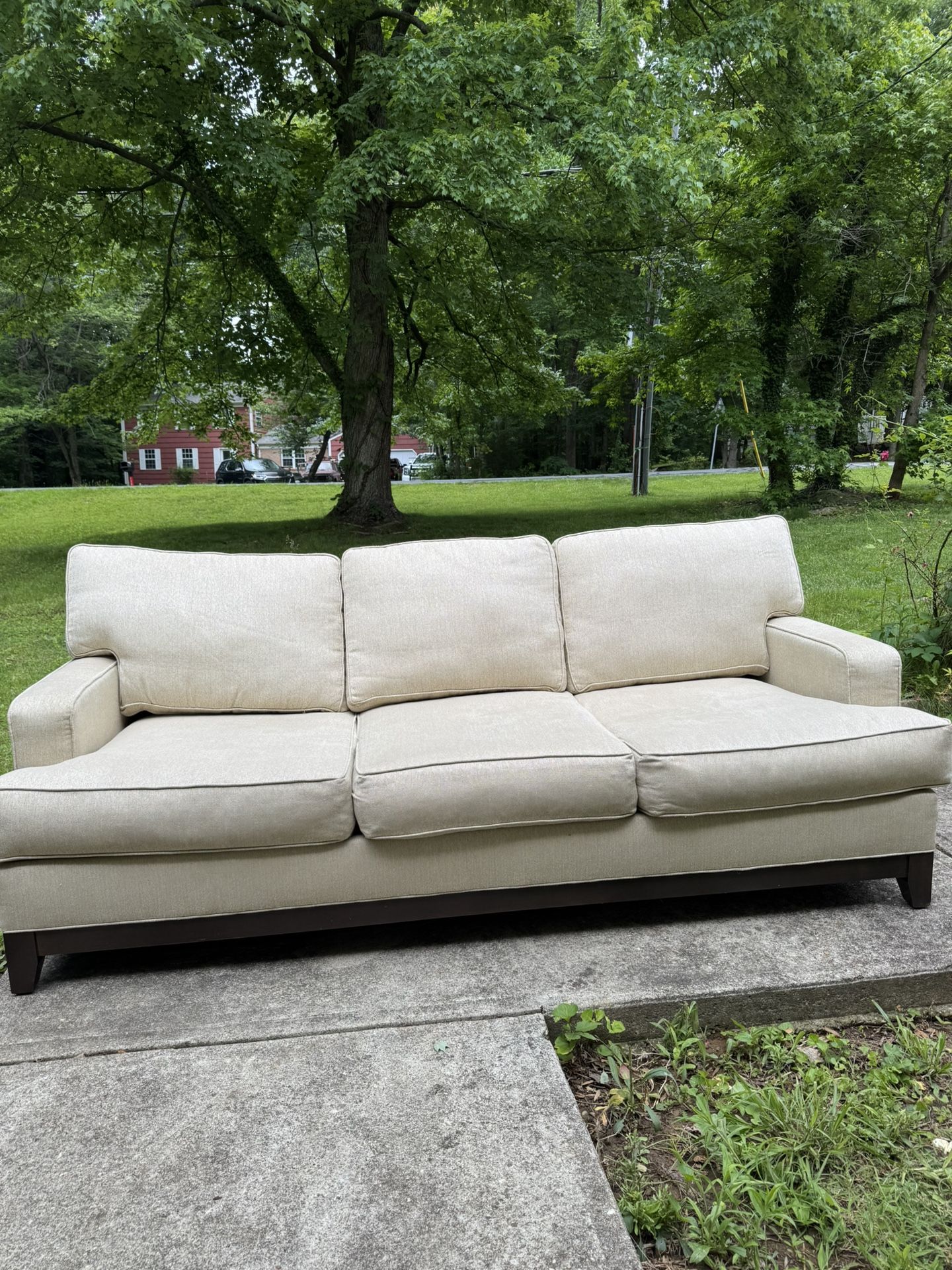 Ethan Allen Acrata Three Seat Sofa