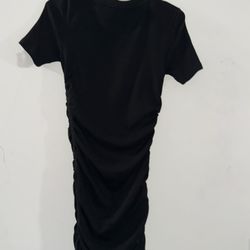 Black mini dress