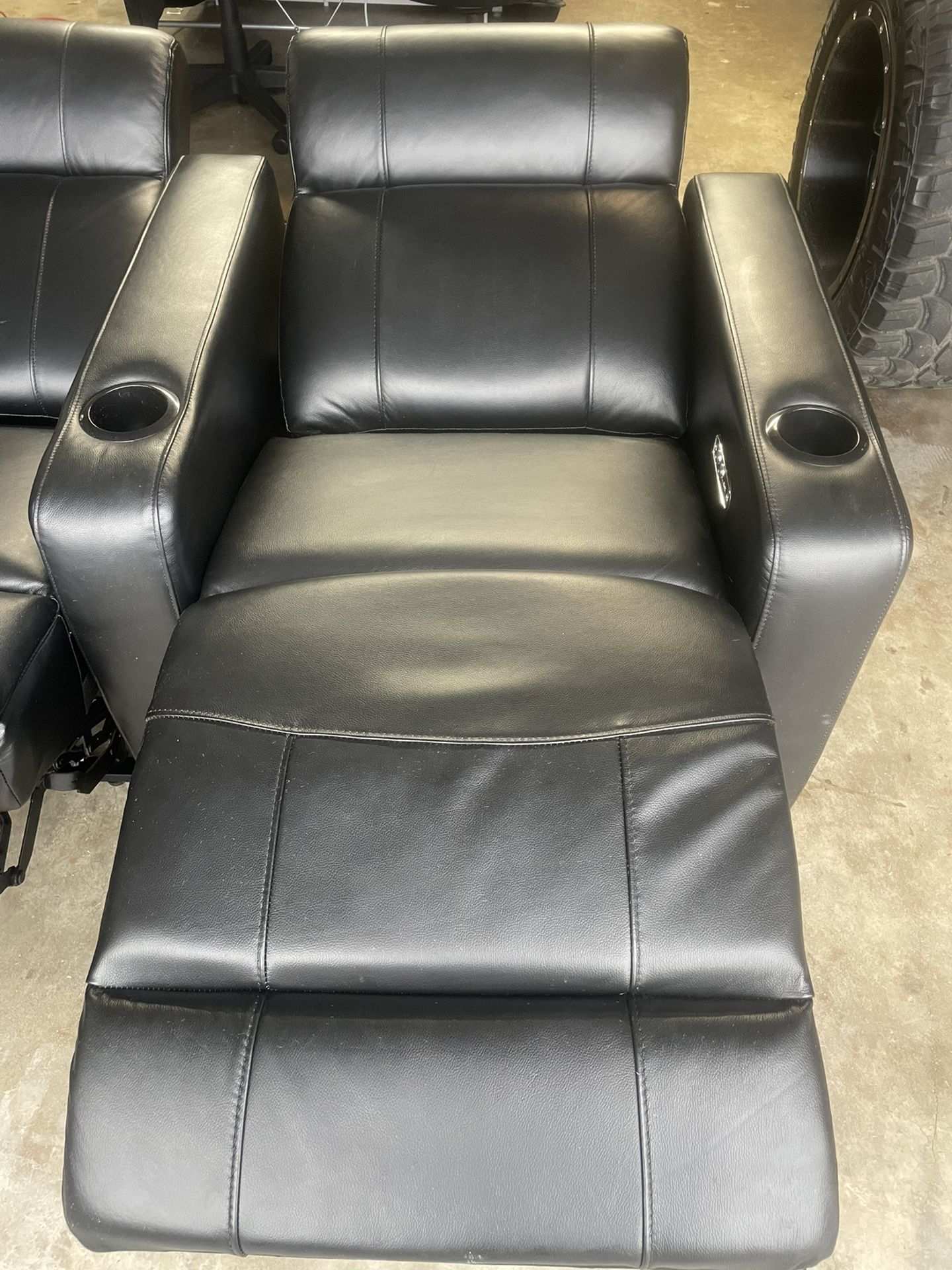 Electric Reclining Leather Movie Lounger Seats Home Theater Seats for Sale in Whittier, CA OfferUp