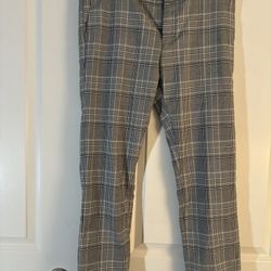 Classic Checkered Men's Dress Pants size 32