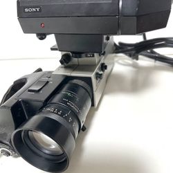 Vintage 80s Sony Trinicon HVC 2400 Professional Camcorder Color Video Camera