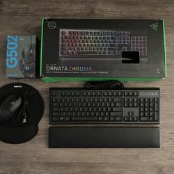RAZER Gaming Keyboard & Logitech Gaming Mouse