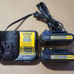 2 Dewalt 1.5 Batteries & Charger