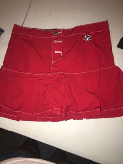 Girls red skirt