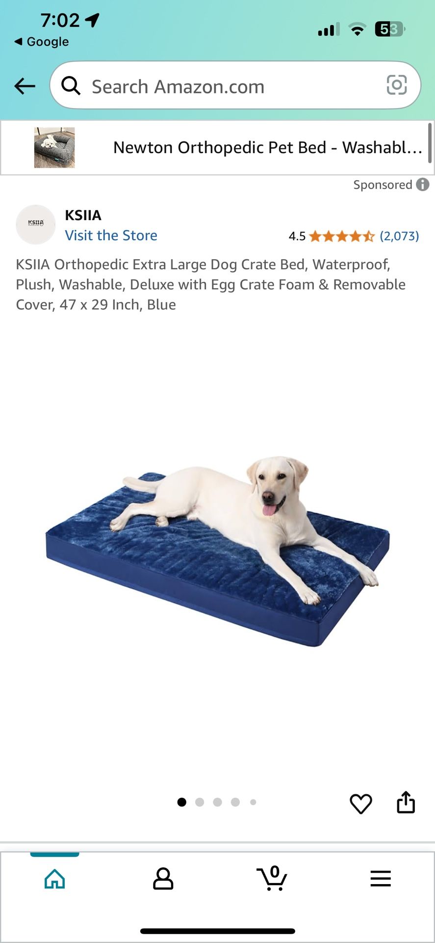 Huge Dog Crate Bed