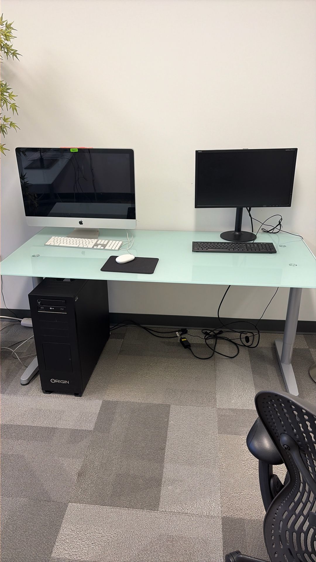 IKEA Galant Glass Top 63x31