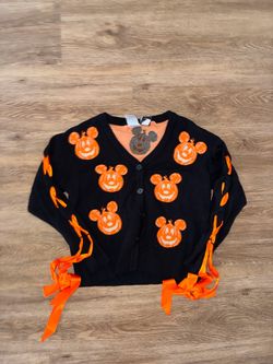 Mickey Mouse Pumpkin Halloween Cardigan Sweater