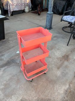 3-Tier Metal Rolling Storage Cart