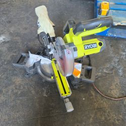 RYOBI 10 Amp Corded 7-1/4 in. Compound Sliding Miter Saw #4357