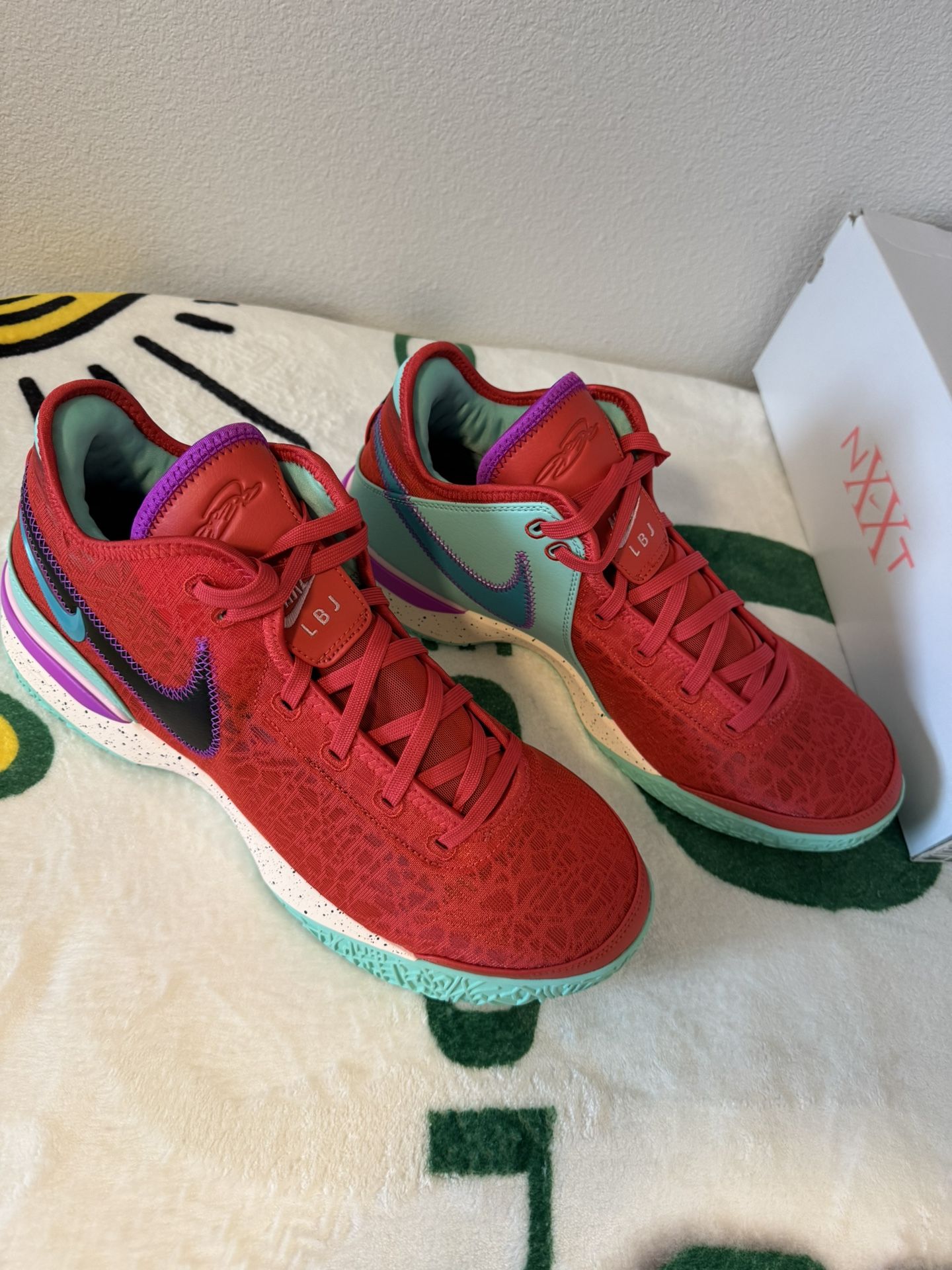 Brand New In Box Nike ZOOM LEBRON NXXT GEN Track Red /Black-Teal Nebula Men’s Size 13. DR8784-600