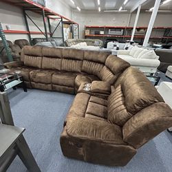 Fabric Reclining Sectional