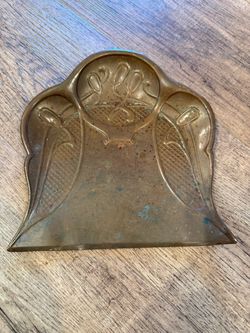 Vintage Antique Aged Hammered Copper Decorative Crumb Catcher Dust Pan