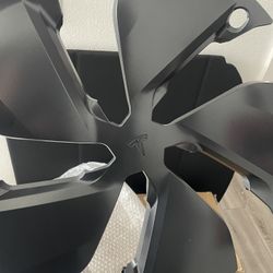 Black Tesla Wheel Covers