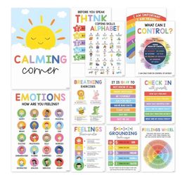 12 Calming Corner Posters- 10x14”