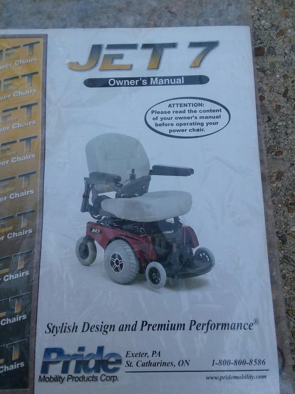 Jet 7 Power Chair Excellent Condition Only Used Indoors Just Needs
