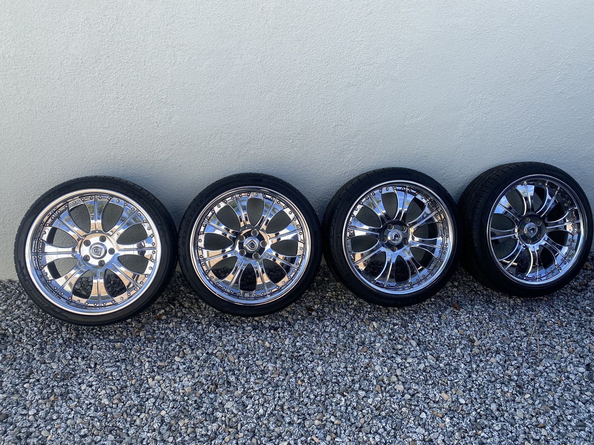 20” 3 Piece Asanti Wheels