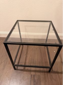 IKEA vittsjo glass side table