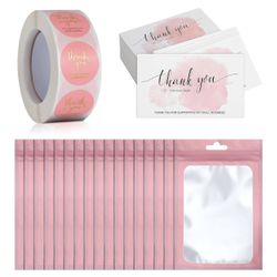 Thank You Cards Stickers & Packaging Bags
